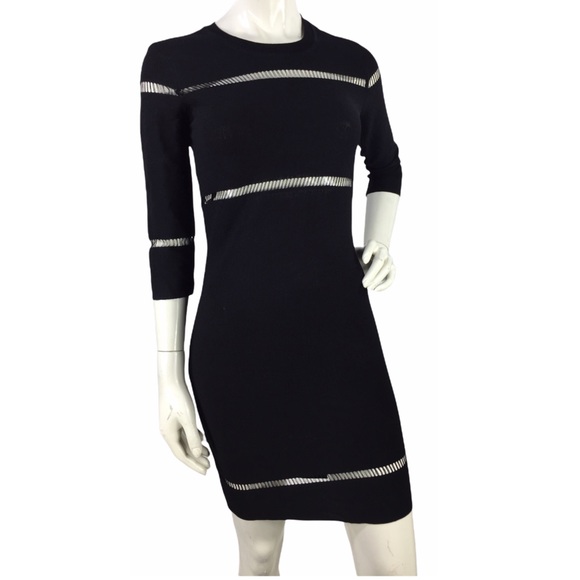 French Connection Danni Ladder Stitch Knit Dress - Picture 1 of 15